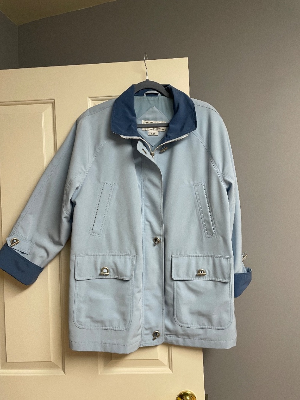 British Mist Regent Park Jacket, L, women, blue, Spring Summer Fall Jacket